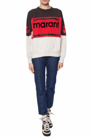 Sweatshirt with velvet logo, zdjęcie 2 Sweatshirt with velvet logo od Isabel Marant Etoile